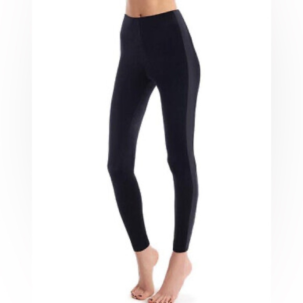 Commando velvet stripe leggings, size L